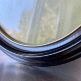 Oval  bakelite black frame  29 cm x 23 cm