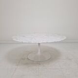 Early Carrara Marble Coffee Table by Eero Saarinen for Knoll International