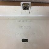 Applique carrée Holophane en verre ciselé, années 50