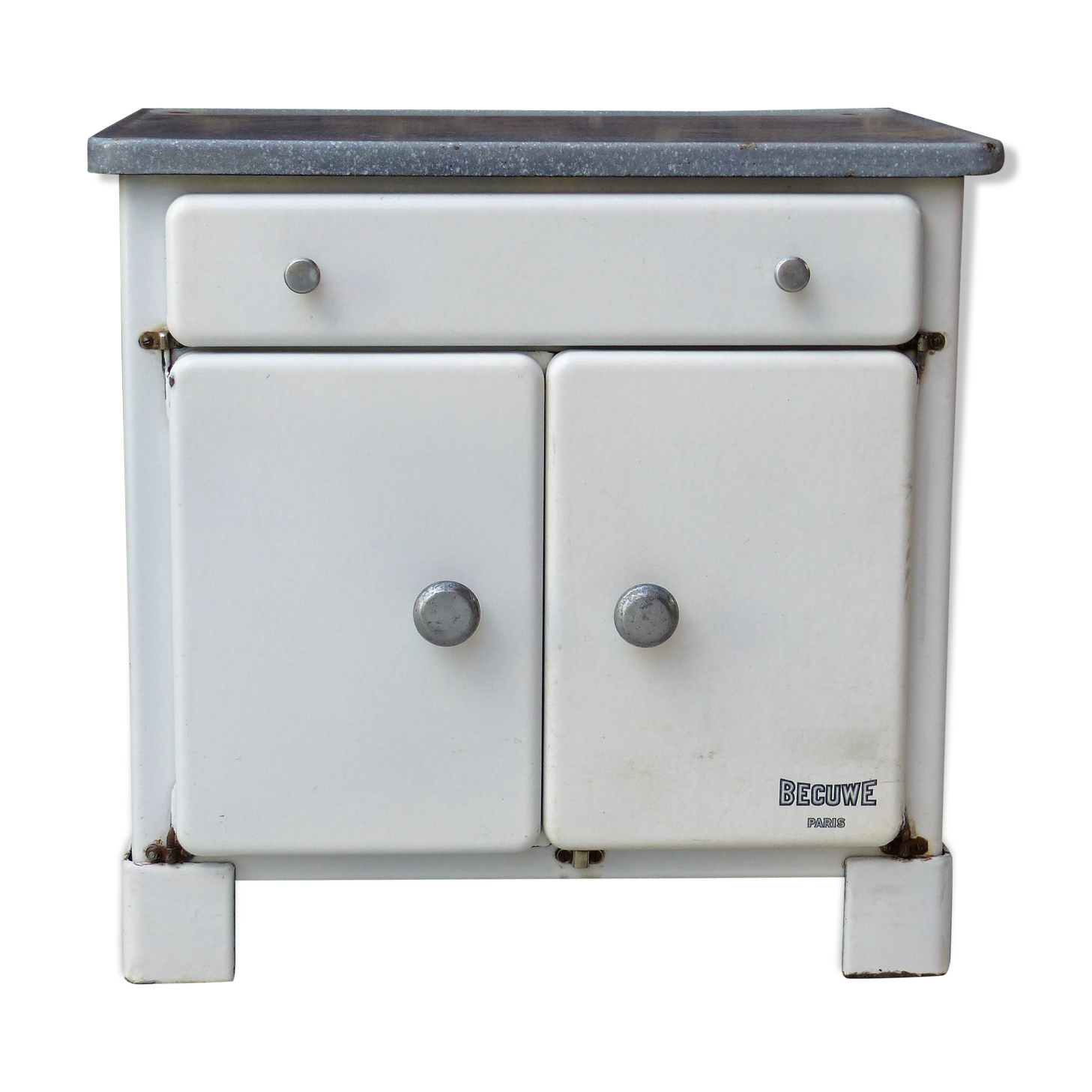 Becuwe Paris enamelled sheet furniture