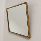 Rectangular mirror 77x53cm in fine nineteenth century gilded wood