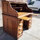 American "Roll Top" desk in oak.