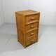 Rattan and wicker chest of drawers, 1970s