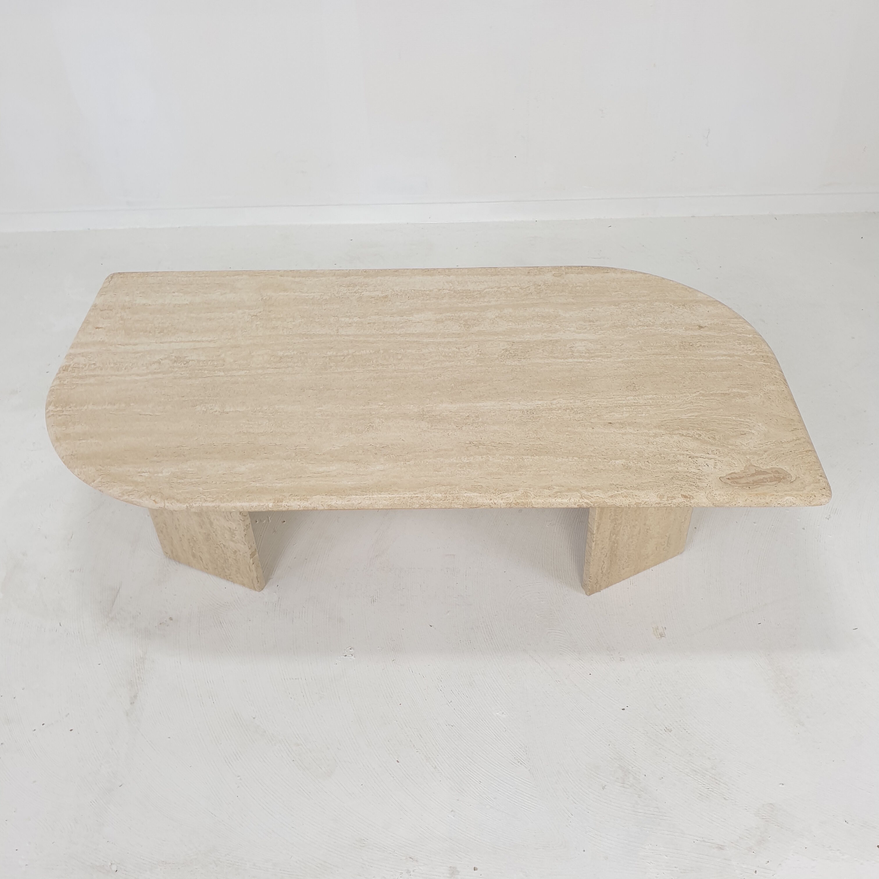 Italian Travertine Coffee Table, 1980's