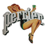 PERRIER pin up advertising plaque