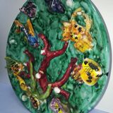 Vallauris trompe l'oeil earthenware plate