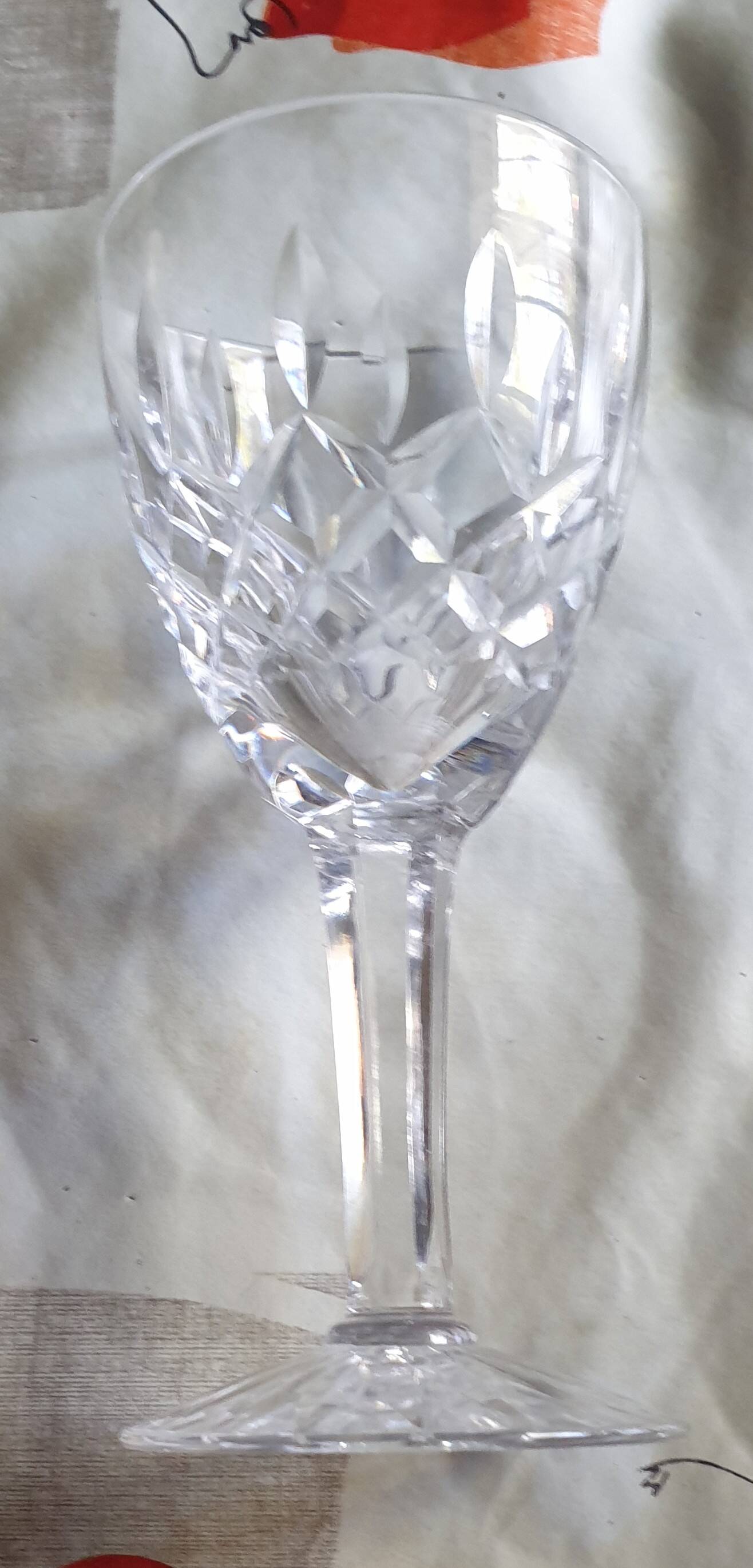 "Chantilly wine glasses on foot" from the Saint-Louis Crystalworks