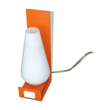 1970 orange wall light or lay lamp and fuse glass spindle