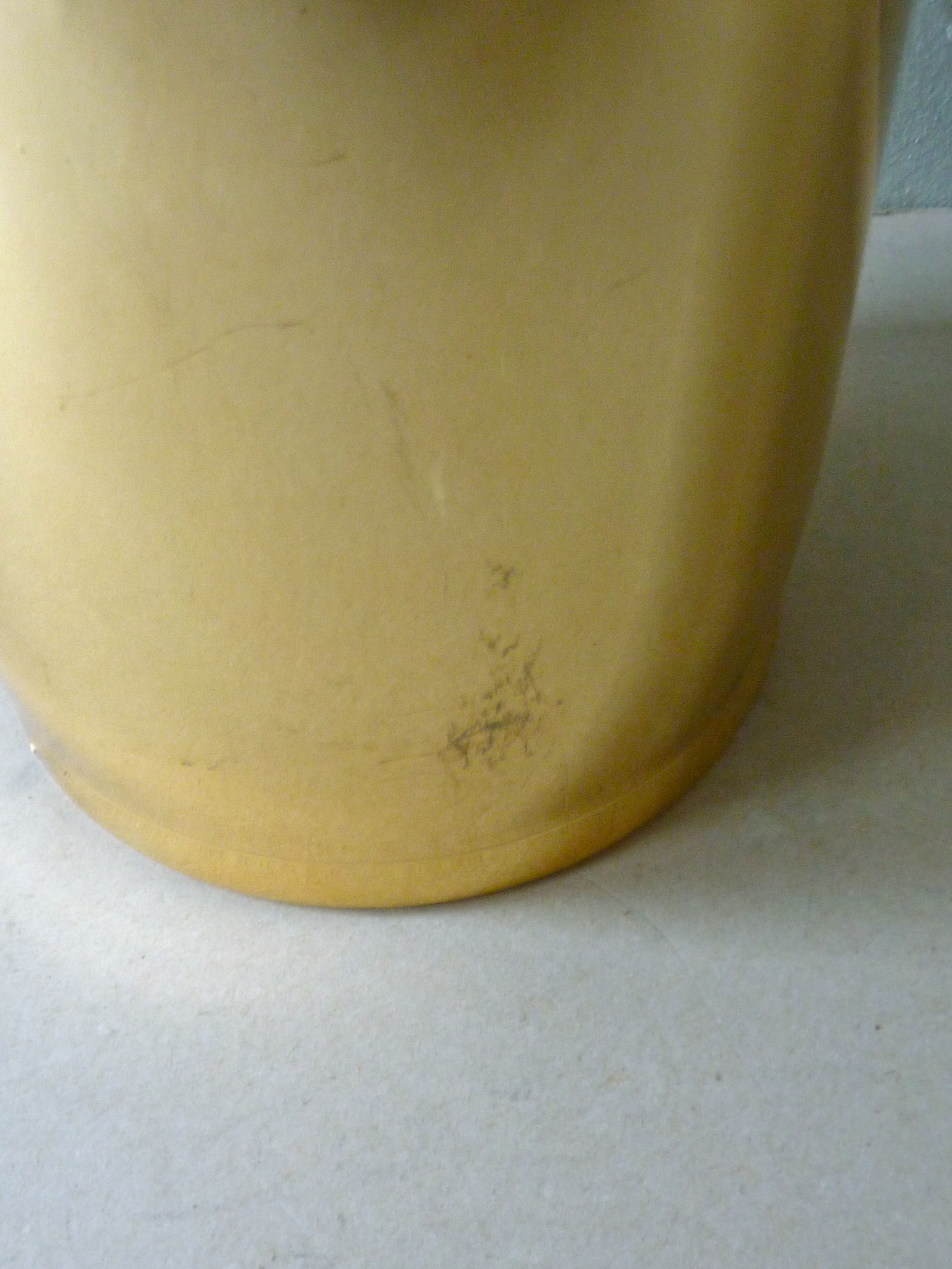 Inalta Luxe France golden aluminum bucket from the 70s