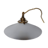 Original white opaline pendant light