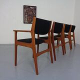 Mid-Century Danish Armchairs in Teak, 1960s, Set of 4
