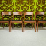 4 Teak Chairs HENNING KJAERNULF 1960"