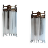 Paire d'appliques pampilles