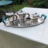 Service à thé art-deco en argent