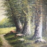 Pair two oil paintings on canvas