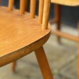Ensemble de 4 chaises scandinaves à dossier fuseau