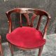 Paire de fauteuils de style art nouveau