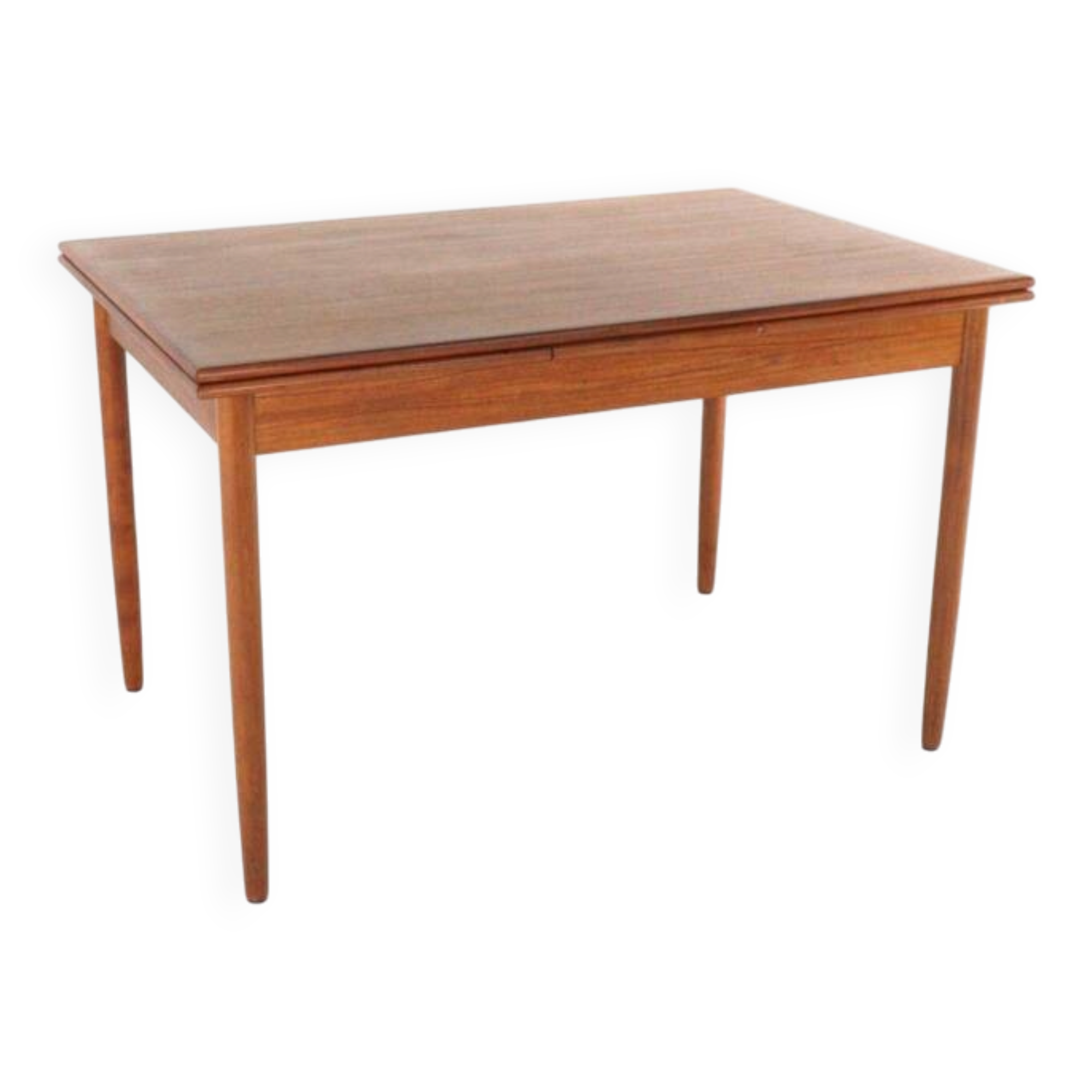 Rectangular Danish Extendable Dining Table 'Ahrus'  mid centuty modern teak