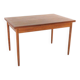 Rectangular Danish Extendable Dining Table 'Ahrus'  mid centuty modern teak