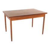 Table à manger rectangulaire extensible 'Ahrus' en teck moderne du milieu du siècle
