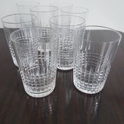 8 glasses whiskey (or glasses), Baccarat Crystal, model Nancy