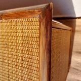 Wicker chest of drawers, canning and bamboo wood