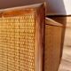 Wicker chest of drawers, canning and bamboo wood