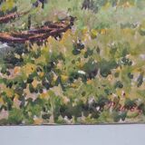 Georges Planes (1897-1977) Valley Landscape, Riverbank (double-sided)