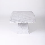 Rectangular marble coffee table