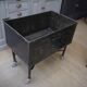 Factory trolley in polished metal 1950