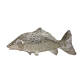Poisson en métal argenté