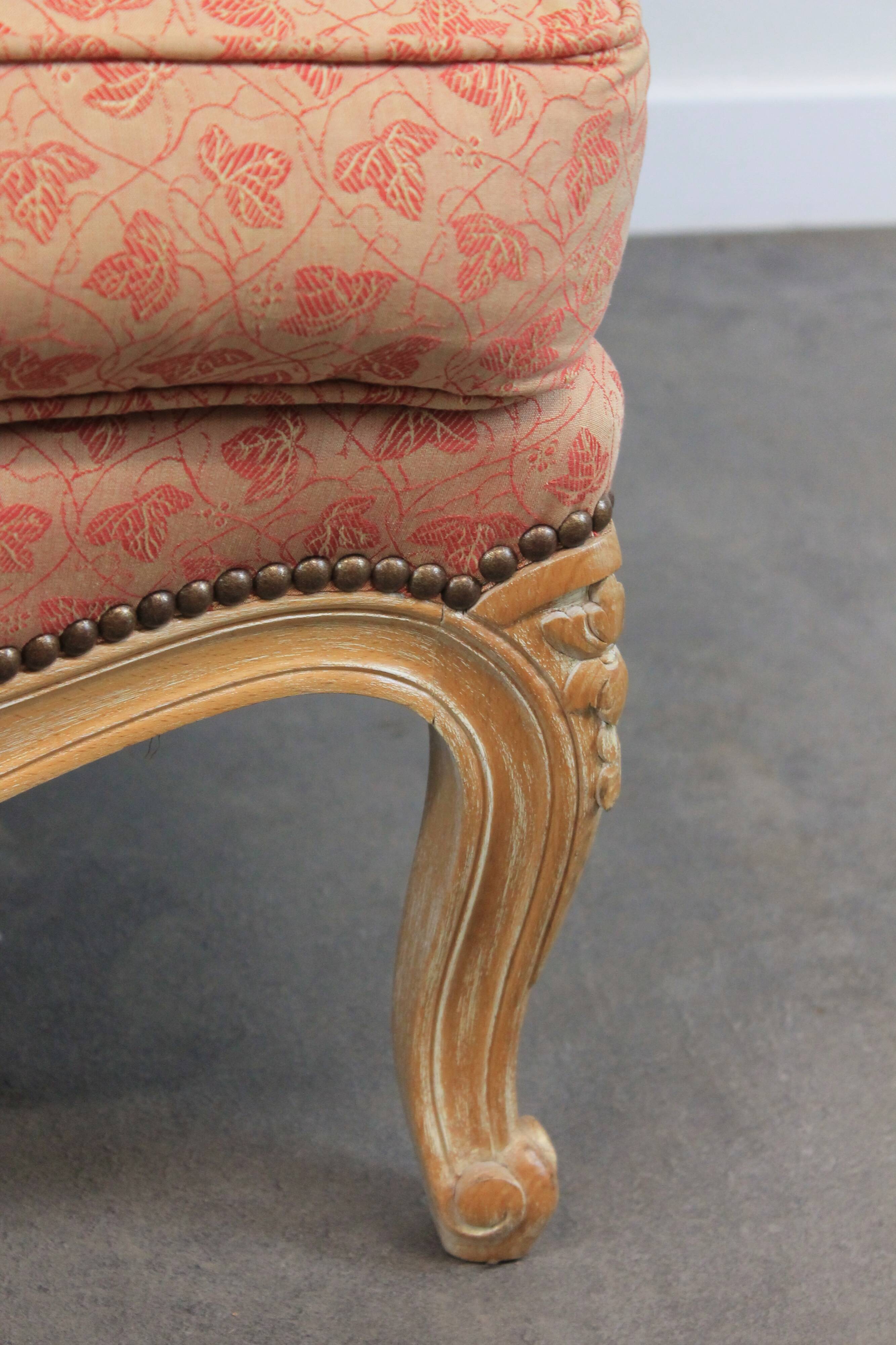 Pair of Louis XV style bergère armchairs