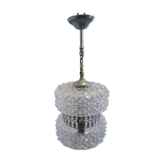 Vintage glass pendant lamp