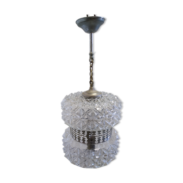 Suspension en verre vintage