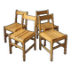 4 chaises vintage
