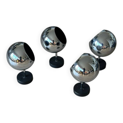 appliques Space Age chrome Staff Leuchten, Allemagne 1970