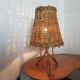 Rattan lamp 1950 1960