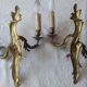 Pair of wall lamps Gilded bronze
