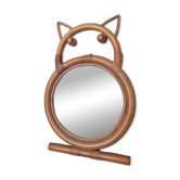 Vintage bamboo mirror