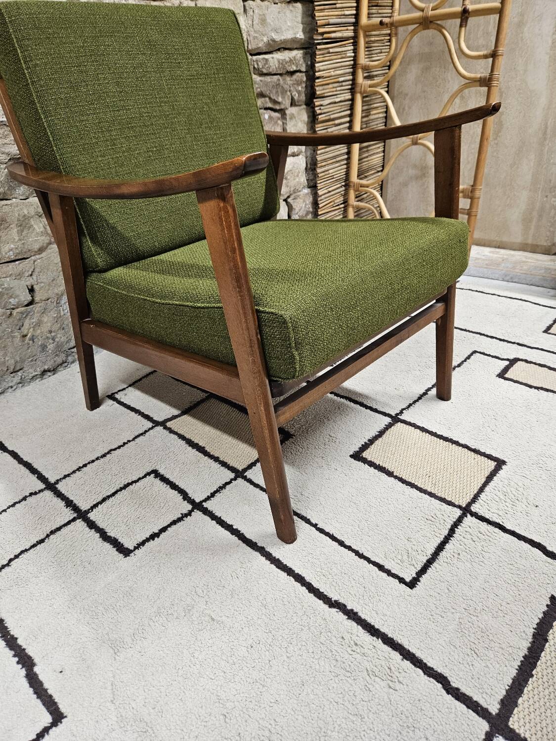 Fauteuil scandinave vintage 1960"