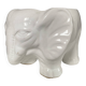 Vintage elephant cache pot in glazed ceramic