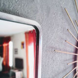 Chrome rectangular mirror 62x92cm