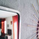 Chrome rectangular mirror 62x92cm