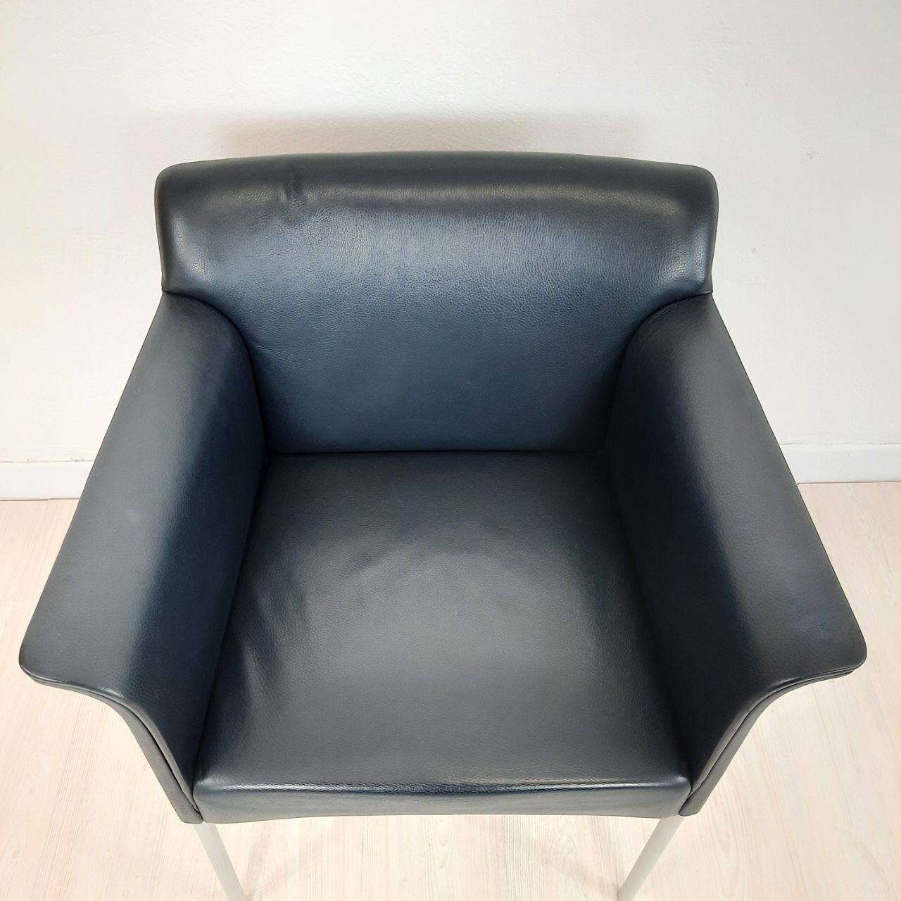 Quatre fauteuils de Matteo Grassi cuir années 1990/2000