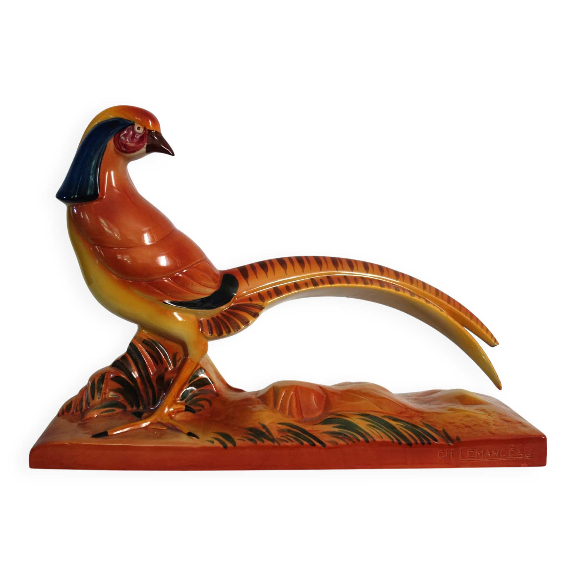 King pheasant by Lemanceau (Saint Clément) circa 1930