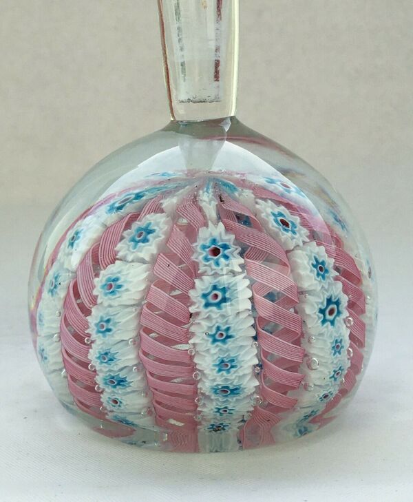 Vase soliflore pied presse papier millefiori murano