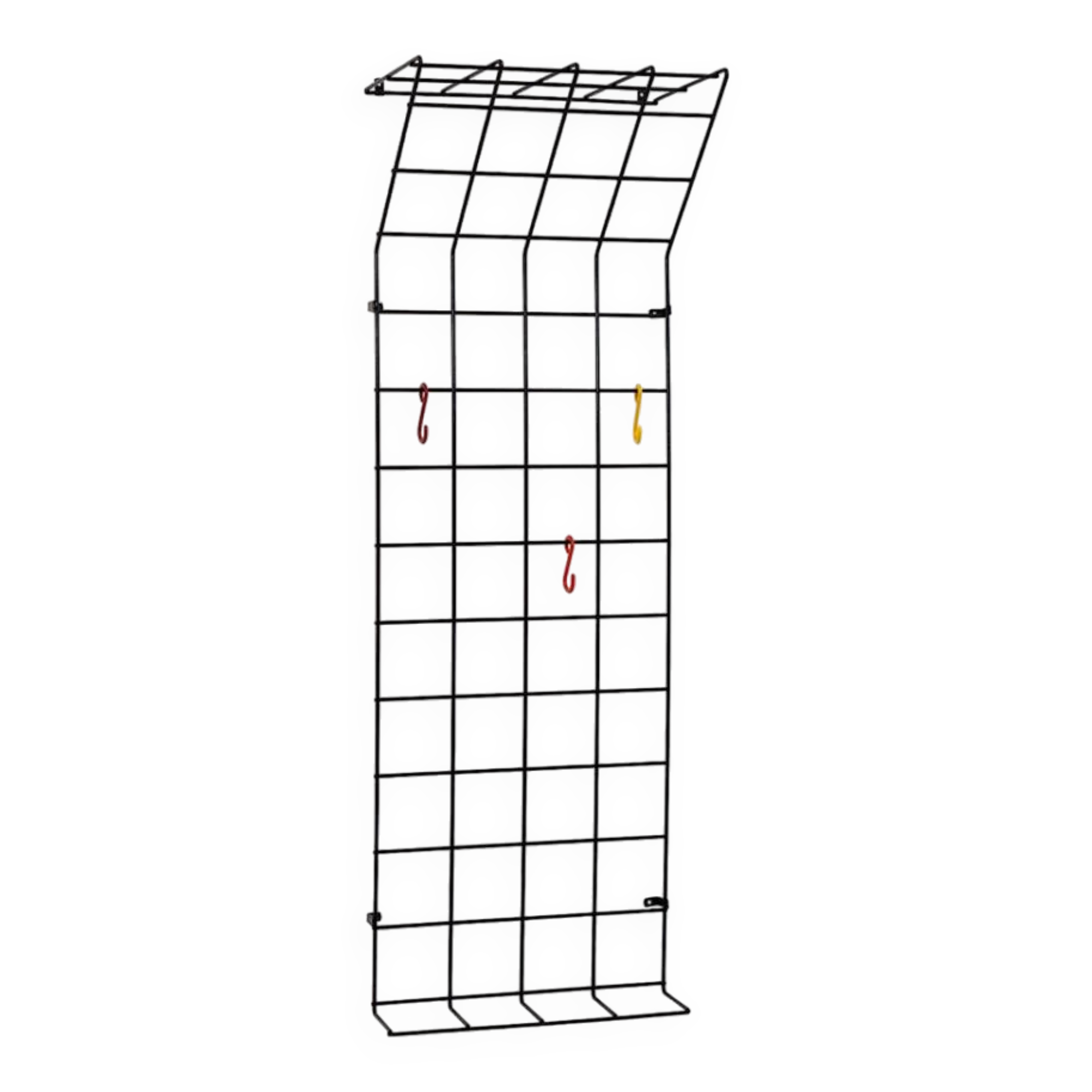 Porte-manteau mural en fil métallique par Karl Fichtel pour Drahtwerke Erlau (Allemagne, années 1950).