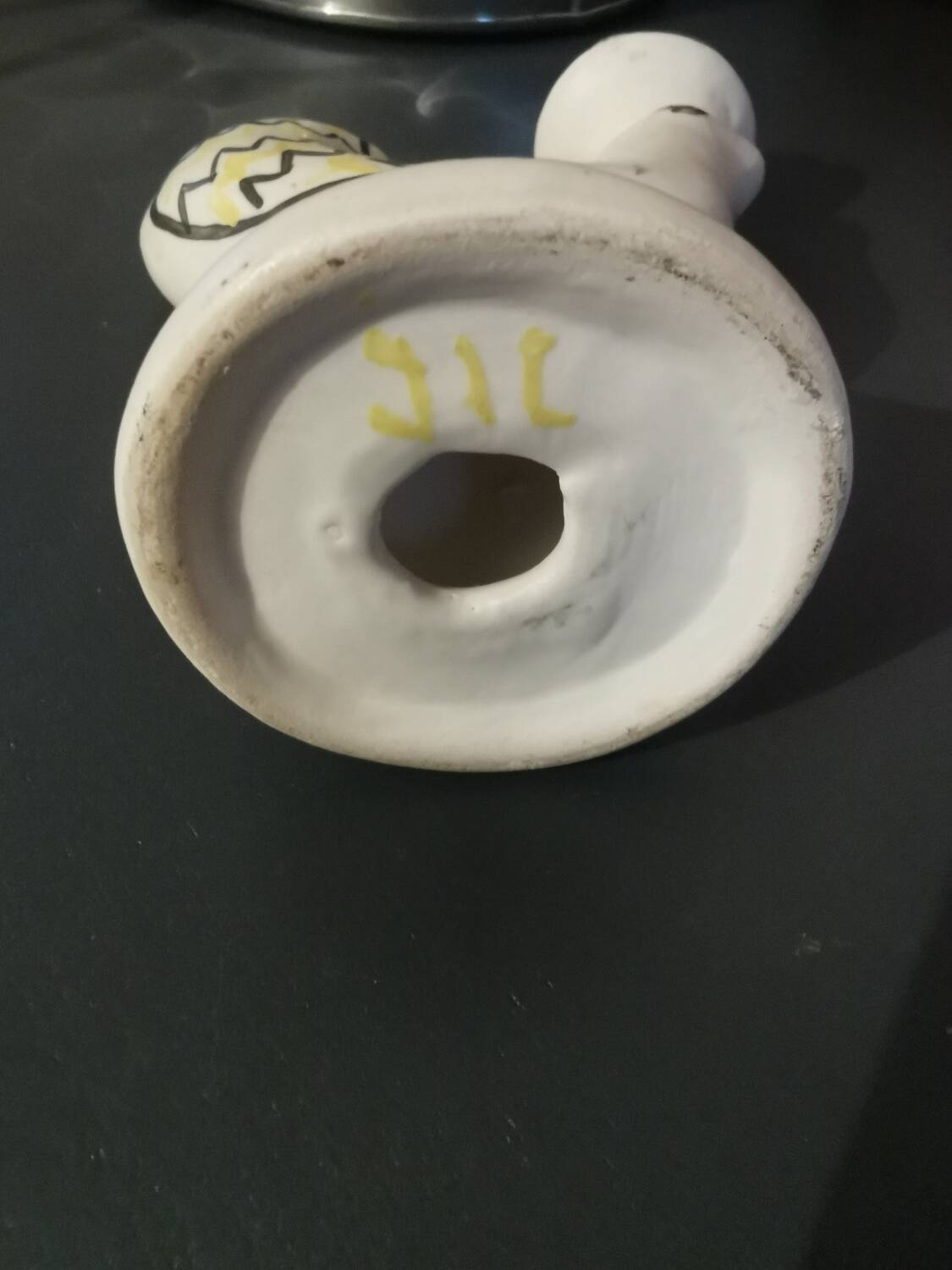 Rare jean de lespinasse ceramic lamp base