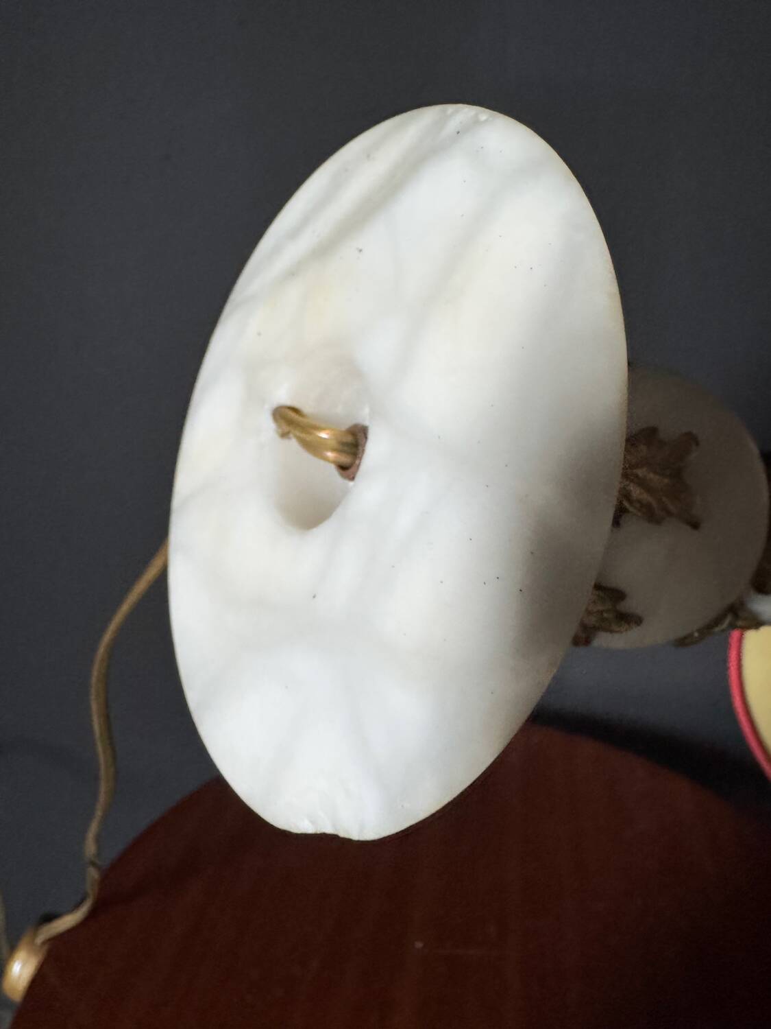 Alabaster column lamp from the 1960s