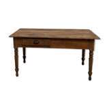 Pine farmhouse work table, from the 50s completely restored